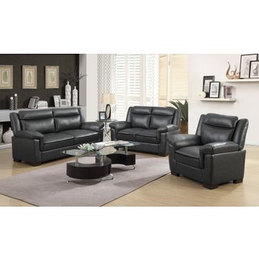 Arabella Living Room Set In Grey