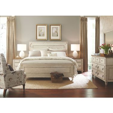 Southbury Parchment Panel Bedroom Set