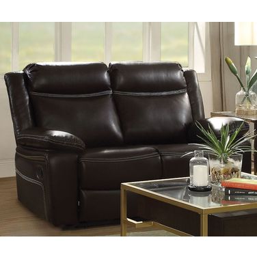 Corra Espresso Reclining Loveseat