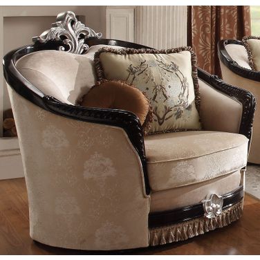 Ernestine Tan and Black Chair