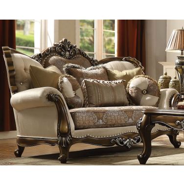 Latisha Tan Pattern Loveseat