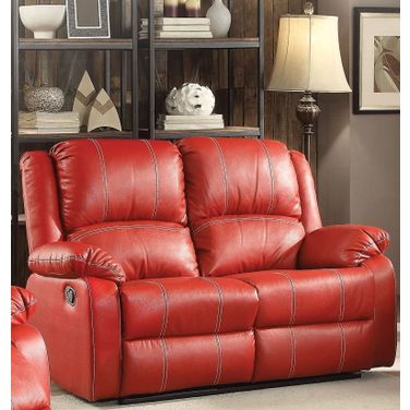 Zuriel Red Reclining Loveseat