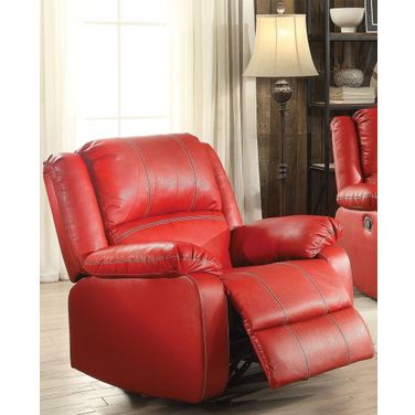 Zuriel Red Rocker Recliner