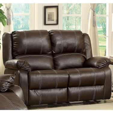 Zuriel Brown Reclining Loveseat
