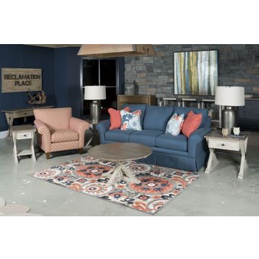 Reclamation Place Dark Tobacco Round Occasional Table Set