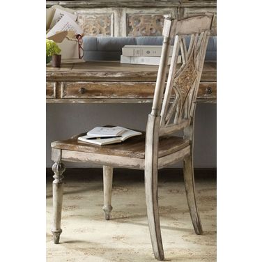 Chatelet Caramel Froth And Paris Vintage Fret Back Side Chair Set Of 2