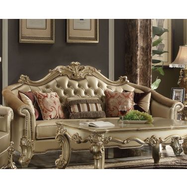 Vendome Ii Bone Gold Patina Sofa