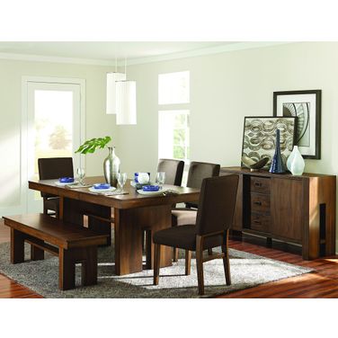 Sedley Brown Rectangular Extendable Dining Room Set