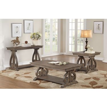 Toulon Unique Rustic Occasional Table Set