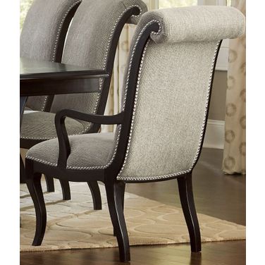 Savion Espresso Natural Tone Arm Chair