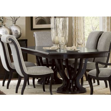 Savion Espresso Natural Tone Extendable Dining Table