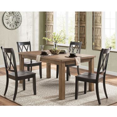 Janina Pine Natural Tone Dining Room Set