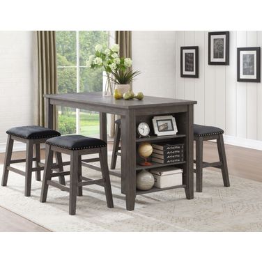 Timbre Gray Counter Height Dining Room Set