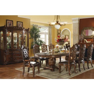 Vendome Double Pedestal Dining Set (Cherry)