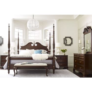 Hadleigh Rice Carved Poster Bedroom Set