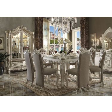 Versailles Counter Height Dining Room Set (Bone White)
