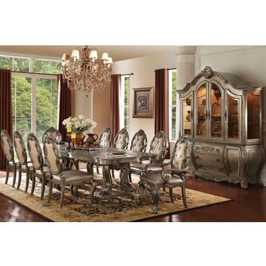 Ragenardus Vintage Oak Double Pedestal Dining Room Set
