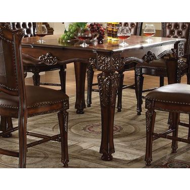 Acme Vendome Square Counter Height Table in Cherry
