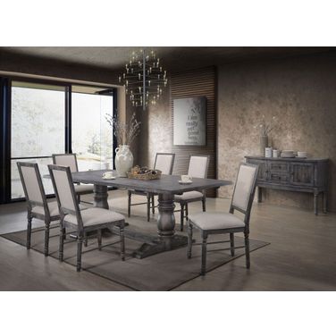 Leventis Weathered Gray Dining Room Set