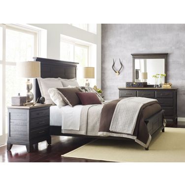 Plank Road Charcoal Jessup Panel Bedroom Set