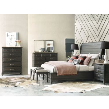Plank Road Charcoal Eastburn Sleigh Bedroom Set