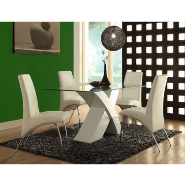 Pervis Dining Room Set (White)