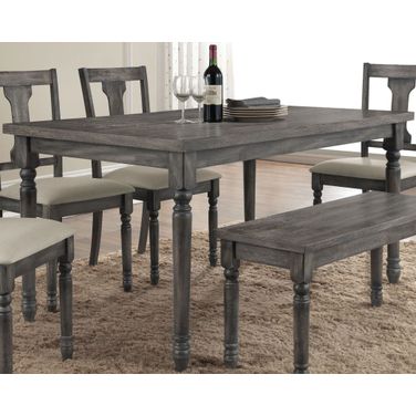 Wallace Weathered Gray Dining Table