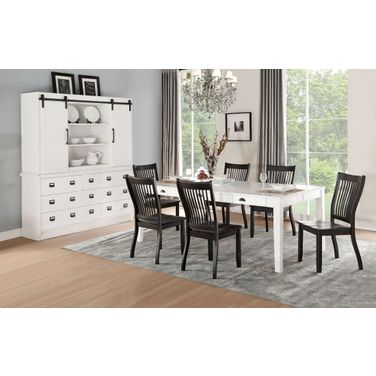 Renske Antique White Dining Room Set