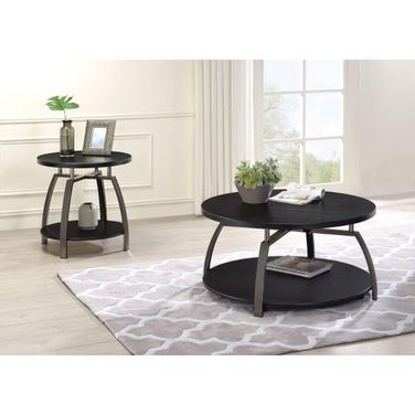 Dacre Occasional Table Set In Dark Charcoal