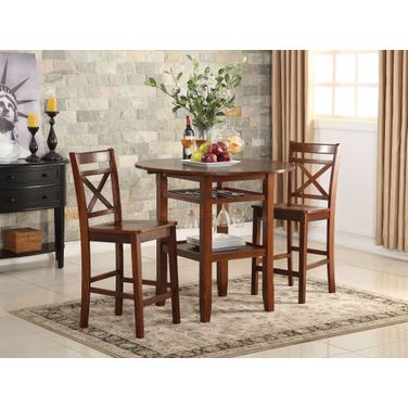Tartys Cherry Round Counter Height Dining Room Set