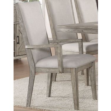 Rocky Gray Oak Arm Chair Set of 2