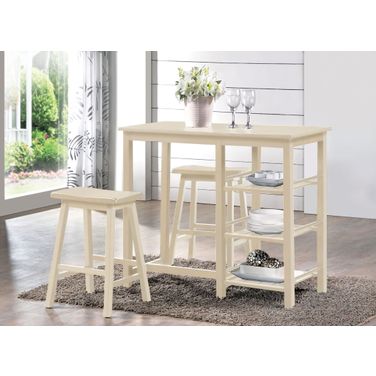 Nyssa Buttermilk 3 Piece Counter Height Dining Set
