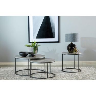 Lainey Occasional Table Set In Grey
