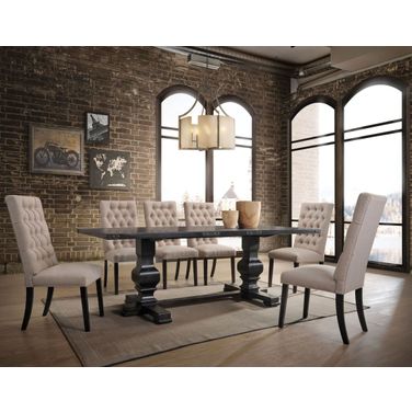 Morland Vintage Black Dining Room Set