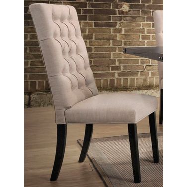 Morland Tan Linen Side Chair Set of 2
