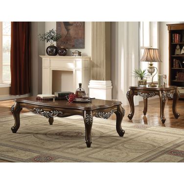 Latisha Antique Oak Occasional Table Set