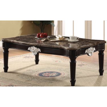 Ernestine Marble and Black Coffee Table