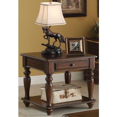 Farrel Walnut End Table