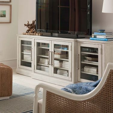 Coastal Living Sandbar 4 Door Entertainment Console