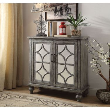 Velika Weathered Gray 2 Door Console Table