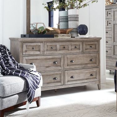 Paxton Place Dovetail Grey Dresser