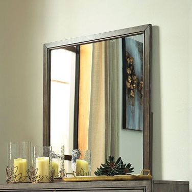 Arnett Gray Bedroom Mirror