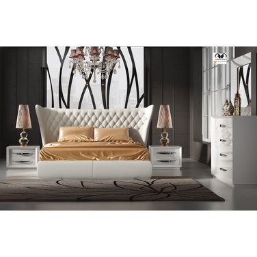Carmen Bedroom Set (White) w/ Miami Bed