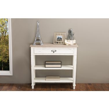 Baxton Studio Dauphine Traditional French Accent Console Table-1 Drawer