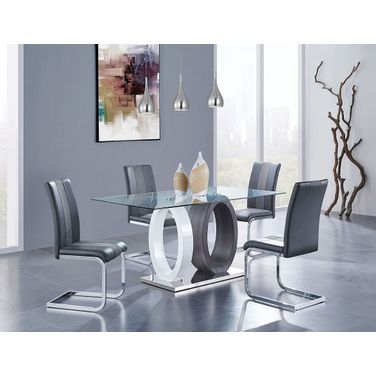 D1628 Dining Room Set w/ Two-Tone Chairs