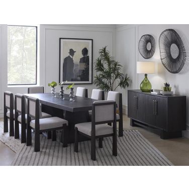 Tauren Extendable Double Pedestal Dining Room Set In Coffee Bean
