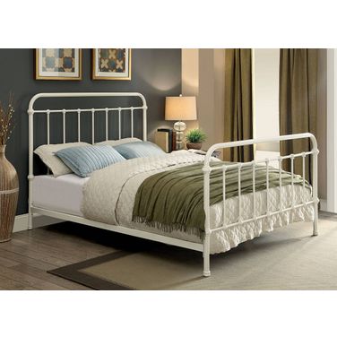 Furniture of America Iria White King Bed