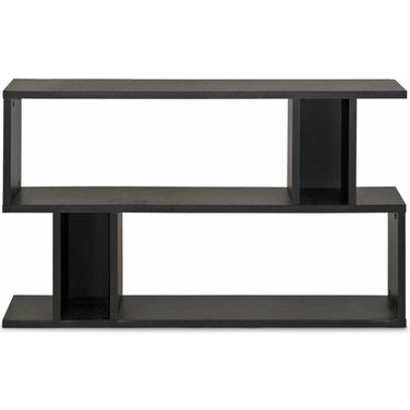 Baxton Studio Goodwin 2-Level Dark Brown Modern Bookshelf