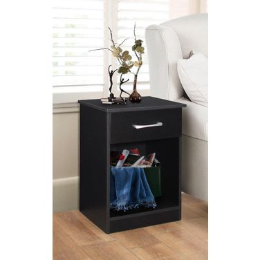 Glory Furniture Lindsey RTA Nightstand, Black