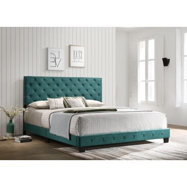 Glory Furniture Suffolk King Bed, Green